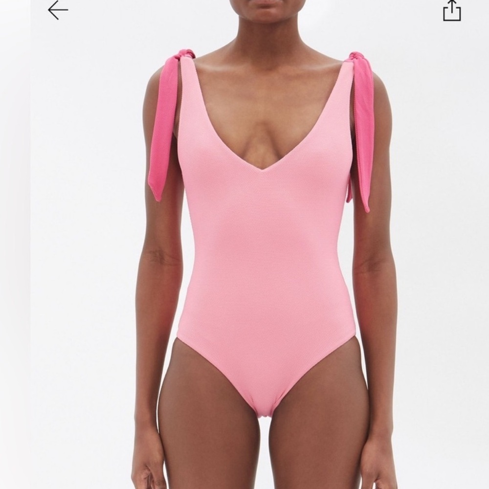 Cossie + Co The Nikki tie-shoulder swimsuit